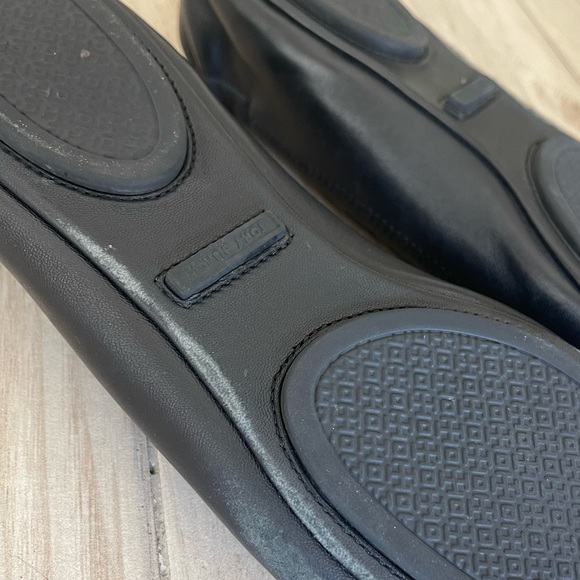 Tory Burch Minnie Travel Ballet Flat Black Size 9.5 - Picture 6 of 7